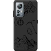 Чорний чохол BoxFace Blackview A85 Mountains