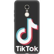 Черный чехол Uprint Xiaomi Redmi 5 Plus Tik Tok