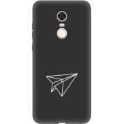 Черный чехол Uprint Xiaomi Redmi 5 Plus Paper Plane