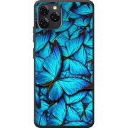 Чохол BoxFace Blackview A95 лазурные бабочки