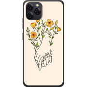 Чохол BoxFace Blackview A95 Flower Hands