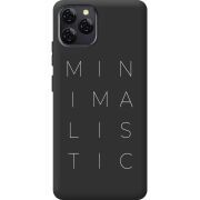 Чорний чохол BoxFace Blackview A95 Minimalistic