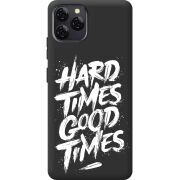 Чорний чохол BoxFace Blackview A95 Hard Times Good Times