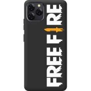 Чорний чохол BoxFace Blackview A95 Free Fire White Logo