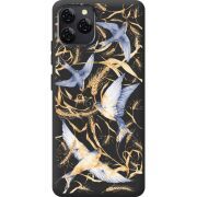 Чорний чохол BoxFace Blackview A95 Ластівки