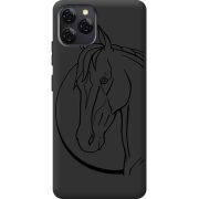Чорний чохол BoxFace Blackview A95 Horse