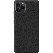Чорний чохол BoxFace Blackview A95 Leaves
