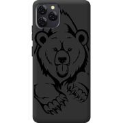 Чорний чохол BoxFace Blackview A95 Grizzly Bear