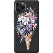 Чохол зі стразами Blackview A95 Ice Cream Flowers
