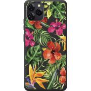 Прозорий чохол BoxFace Blackview A95 Tropical Flowers