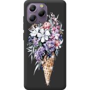 Чохол зі стразами Blackview A96 Ice Cream Flowers