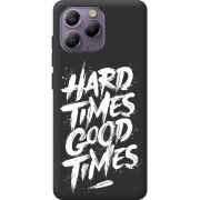 Чорний чохол BoxFace Blackview A96 Hard Times Good Times