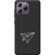 Чорний чохол BoxFace Blackview A96 Paper Plane