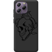 Чорний чохол BoxFace Blackview A96 Skull and Roses