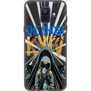 Черный чехол Uprint Samsung A600 Galaxy A6 2018 Привид Києва в дії