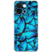 Чохол BoxFace OnePlus 13T лазурные бабочки