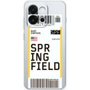 Прозорий чохол BoxFace OnePlus 13T Ticket Springfield