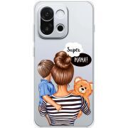 Прозорий чохол BoxFace OnePlus 13T Super Mama and Son
