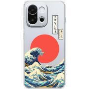 Прозорий чохол BoxFace OnePlus 13T Большая волна в Канагаве