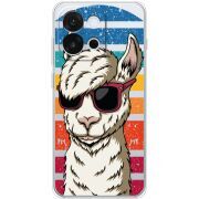 Прозорий чохол BoxFace OnePlus 13T Стильна Лама