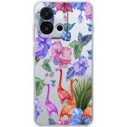 Прозорий чохол BoxFace OnePlus 13T Flamingo