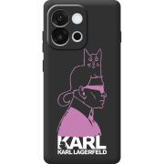 Чорний чохол BoxFace OnePlus 13T Pink Karl