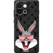 Чорний чохол BoxFace OnePlus 13T looney bunny