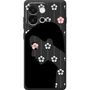 Чорний чохол BoxFace OnePlus 13T Flower Hair