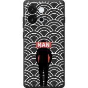 Чорний чохол BoxFace OnePlus 13T Man Pattern