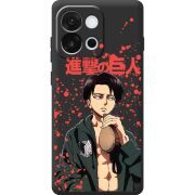 Чорний чохол BoxFace OnePlus 13T Атака Титанов Леви