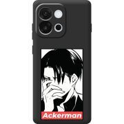 Чорний чохол BoxFace OnePlus 13T Attack On Titan - Ackerman