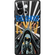 Чорний чохол BoxFace OnePlus 13T Привид Києва в дії