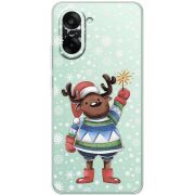 Прозорий чохол BoxFace OnePlus Ace 5 Racing Christmas Deer with Snow
