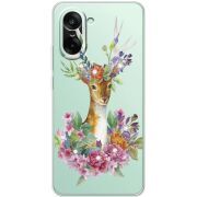 Чохол зі стразами OnePlus Ace 5 Racing Deer with flowers