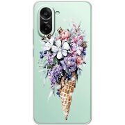 Чохол зі стразами OnePlus Ace 5 Racing Ice Cream Flowers