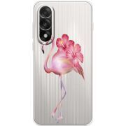 Прозорий чохол BoxFace OnePlus Ace 5 Ultra Floral Flamingo