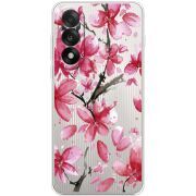 Прозорий чохол BoxFace OnePlus Ace 5 Ultra Pink Magnolia