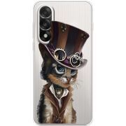Прозорий чохол BoxFace OnePlus Ace 5 Ultra Steampunk Cat
