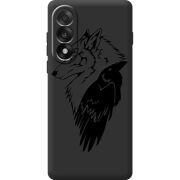Чорний чохол BoxFace OnePlus Ace 5 Ultra Wolf and Raven