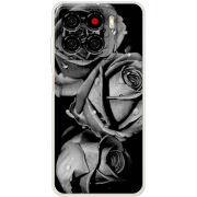 Чохол BoxFace ZTE Blade A56 Black and White Roses