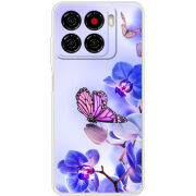 Чохол BoxFace ZTE Blade A56 Orchids and Butterflies