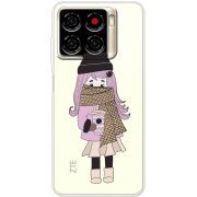 Прозорий чохол BoxFace ZTE Blade A56 Winter Morning Girl