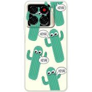 Прозорий чохол BoxFace ZTE Blade A56 с 3D-глазками HIYA