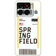 Прозорий чохол BoxFace ZTE Blade A56 Ticket Springfield