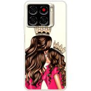 Прозорий чохол BoxFace ZTE Blade A56 Queen and Princess