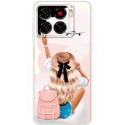 Прозорий чохол BoxFace ZTE Blade A56 Travel Girl