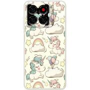 Прозорий чохол BoxFace ZTE Blade A56 Unicorns