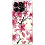 Прозорий чохол BoxFace ZTE Blade A56 Pink Magnolia