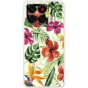 Прозорий чохол BoxFace ZTE Blade A56 Tropical Flowers
