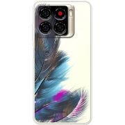 Прозорий чохол BoxFace ZTE Blade A56 Feathers
